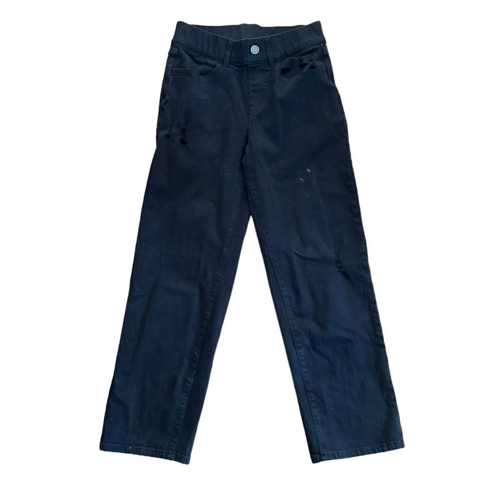 Betabrand‎ Straight 4-pocket black pull on yoga denim jeans size Medium M